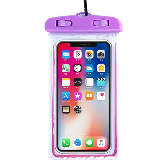 Universal Waterproof Phone Pouch – 6-Inch Transparent Dry Bag for Swimming, Beach, and Fishing